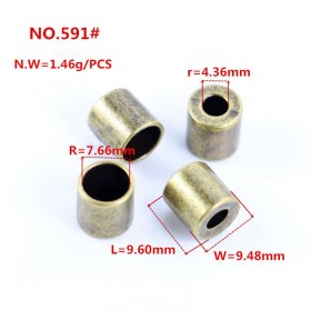 Gold/Bronze/Rose Gold/Glossy black/White/Platinum/Matte black-Alloy End Stopper