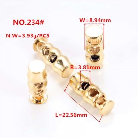 Rose Gold/Bronze/Glossy black/White/Matte black/Gold/Platinum-Alloy Porous Rotundity Spring Buckle