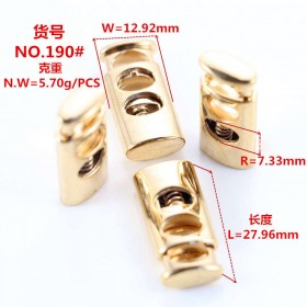 White/Rose Gold/Bronze/Glossy blackMatte black/Gold/Platinum-Alloy Porous Rectangular Spring Buckle