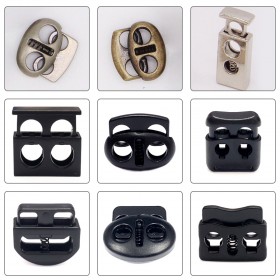 Bronze/Matte black/Rose Gold/Glossy black/White/Gold/Platinum-Alloy Spring Buckle